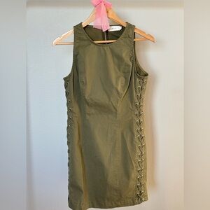 ALC army green mini dress